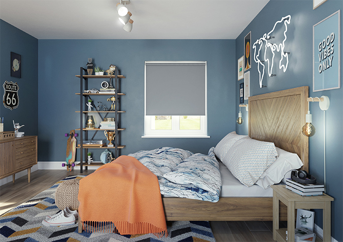 Trinity (Blackout), Steel - Motorised Roller Blind - Image 5